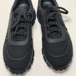 Prada Men’s Nylon and Rubber Sneakers Size 10